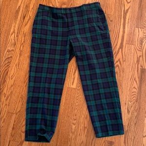 Old Navy Blackwatch Plaid Flannel pants size 14